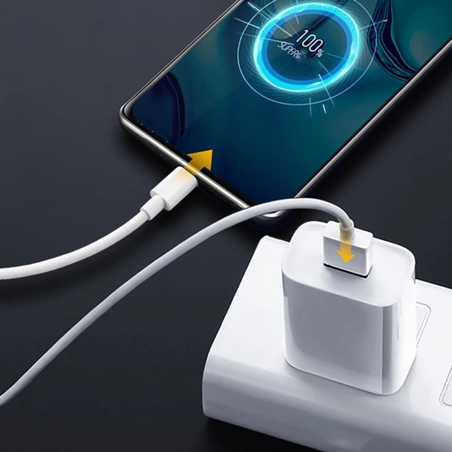 Nástěnná nabíječka Original Oneplus SUPERVOOC 80W USB Type-A adaptér EU VCB8JAEH kabel DL136 USB-C Type C 65W 1m Bílá