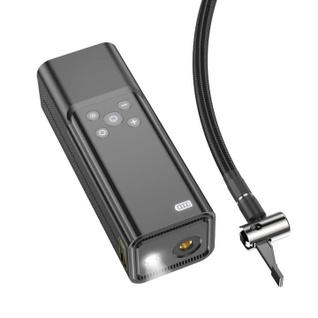 Портативний бездротовий повітряний компресор HOCO 5000mAh ZP7 чорного кольору
