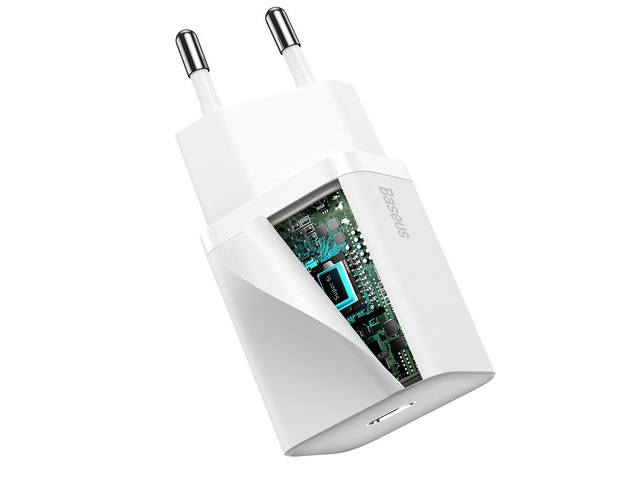 Зарядний пристрій Baseus Super Si Quick Charger 1C 20W White