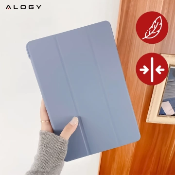 Hülle für Apple iPad 10.2 9 Gen 8/7 2021/2020/2019 Smart Pencil Case Alogy TPU Tablet Cover Blaues Glas