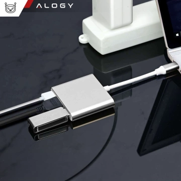 Перехідник HUB 3in1 Alogy adapter USB-C 3.0 HDMI USB-A Silver