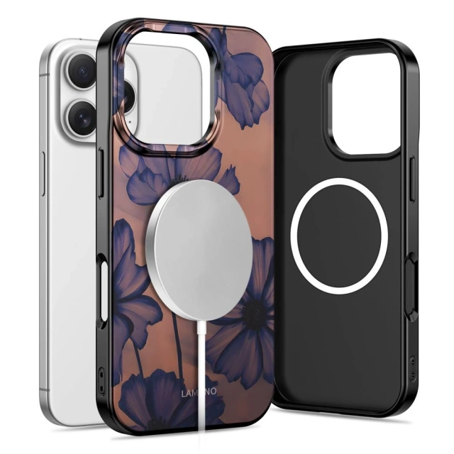 Etui Ochronne do iPhone 16 Pro Max Tech-Protect Lamano MagSafe Velvet Night