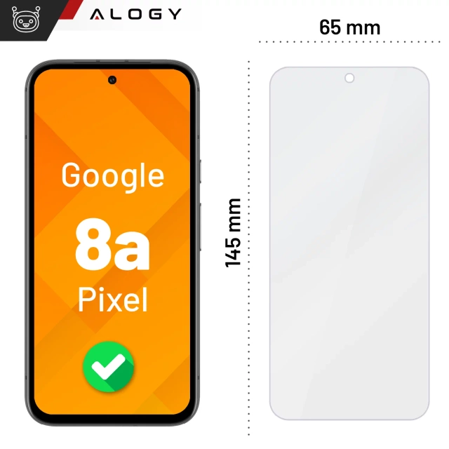 Tvrdené sklo pre ochrannú fóliu na displej Google Pixel 8a 9H Alogy Heavy Pro ™️