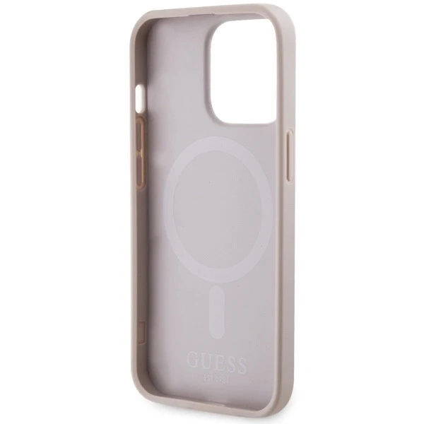 Etui Guess GUHMP13LP4RPSP na iPhone 13 Pro / 13 6,1" pevné puzdro 4G Printed Stripes MagSafe