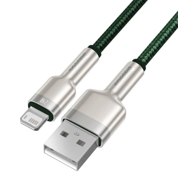 Kábel Baseus Cafule USB to Lightning, 2,4 A, 1 m (zelený)