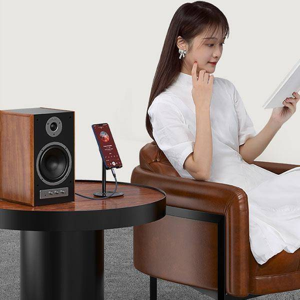 USAMS адаптер аудіороз'єм 3,5 мм - 6,35 мм 1,2 м чорний/чорний SJ539YP01 (US-SJ539)