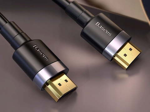 Kábel Baseus Cafule HDMI 2.0 4K FULL HD 3D 1m čierny a sivý