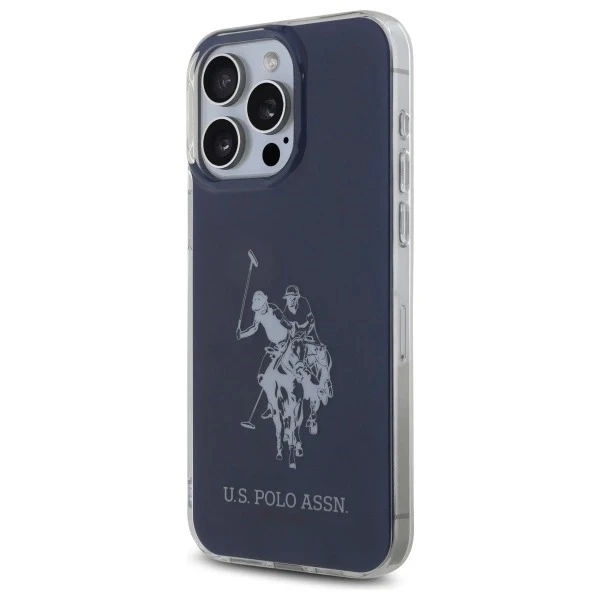 Etui do iPhone 15 Pro Max US Polo Shiny Big Logo Granatowe