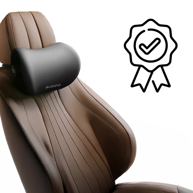 Alogy Autokissen Kopfstütze Memory Foam Schwarz