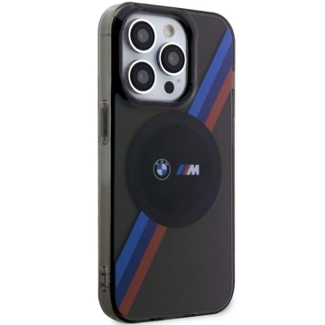 Etui BMW BMHMP14XHDTK do Apple iPhone 14 Pro Max 6,7" pevné puzdro Tricolor Stripes MagSafe