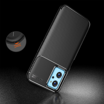Чохол для Realme 9i Alogy Rugged Armor. Чохол TPU Carbon Black Glass
