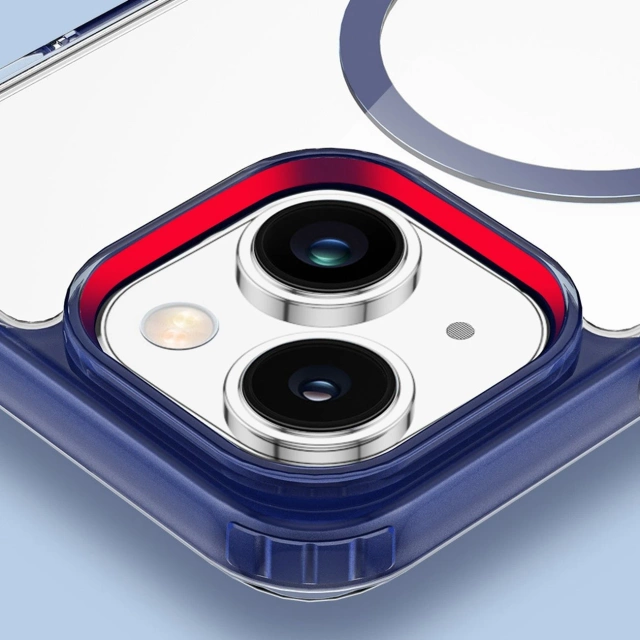 Dux Ducis Clin2 case iPhone 14 Plus Magnetic MagSafe case blue