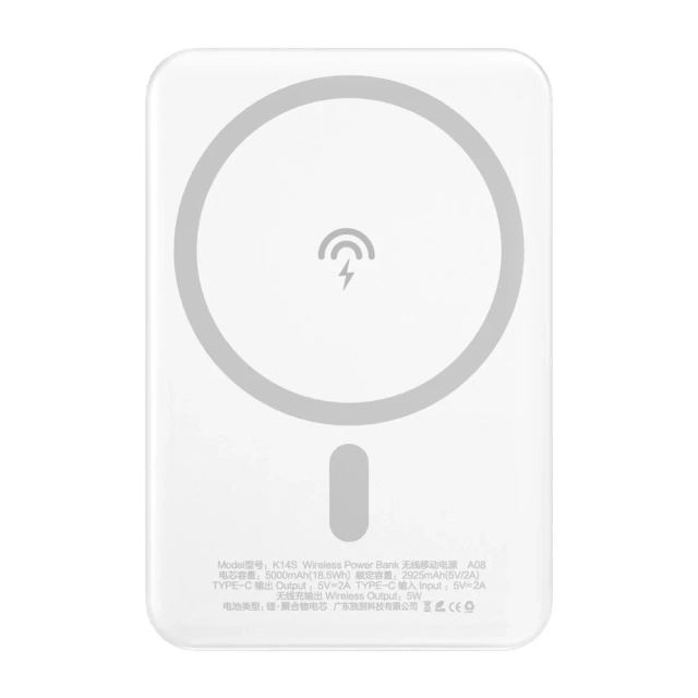 Dudao Wireless Powerbank MagSafe 5000mAh čierna (K14S)