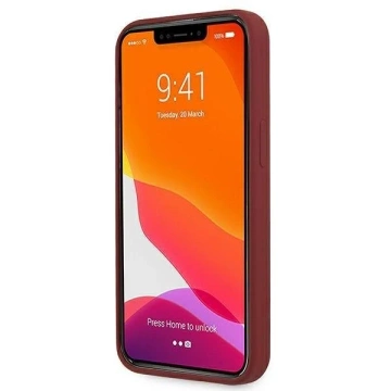 Ochranné puzdro Mercedes MEHCP13MSILRE pre Apple iPhone 13 6,1" červené/červené pevné puzdro Silicone Line