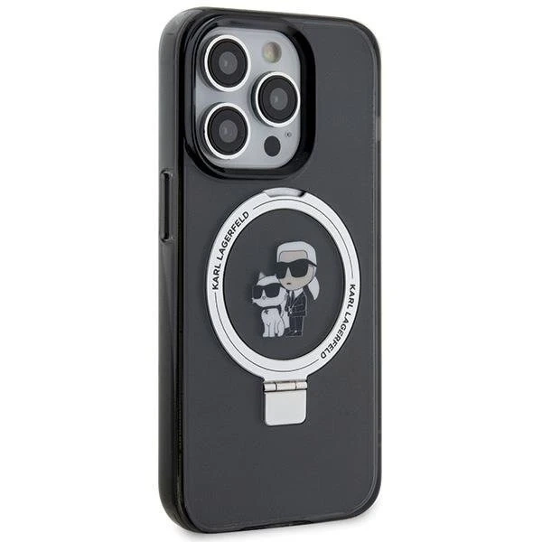 Etui Karl Lagerfeld KLHMP15XHMRSKCK iPhone 15 Pro Max 6,7" czarny/schwarz Hardcase Ring Stand Karl