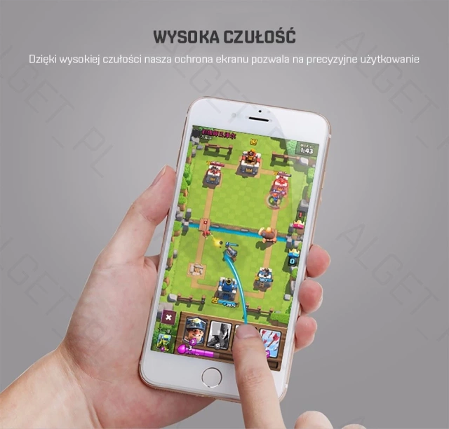 Tvrzené sklo FULL 3D ROCK iPhone 6 / 6S PLUS Black