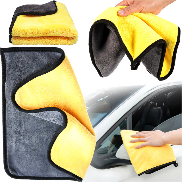 Car towel double-sided 30x60 cm velour Microfiber for washing drying cars Alogy Car Detailing cloth