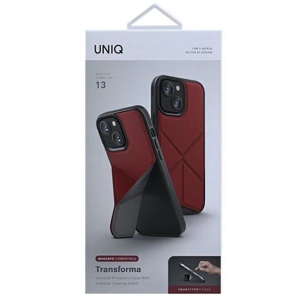 UNIQ case Transforma iPhone 13 6.1" red/coral red MagSafe