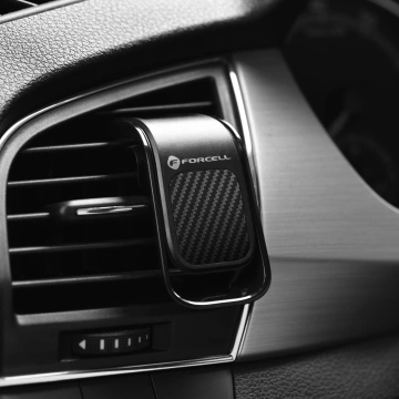 FORCELL F-GRIP Carbon B060 magnetický držák do auta na masku chladiče, černý