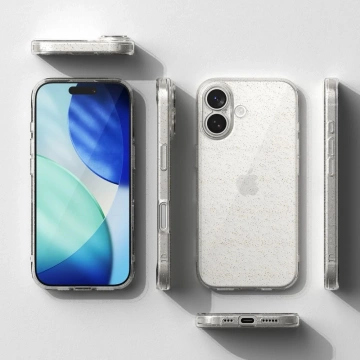 Etui do iPhone 17 Ringke Air Glitter Clear Przezroczyste