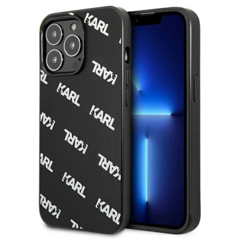 Karl Lagerfeld KLHCP13LPULMBK3 iPhone 13 Pro / 13 6,1" pevné puzdro čierne/čierne celoplošné