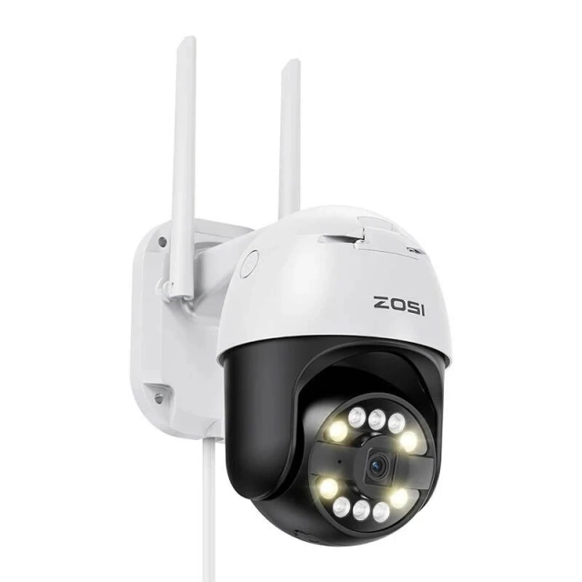IP outdoor camera ZOSI C296 WiFi 8MP dual Pan Tilt IP66 32GB microSD card