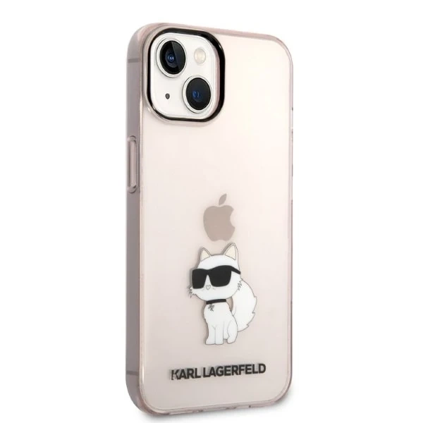 Ochranné puzdro na telefón Karl Lagerfeld KLHCP14SHNCHTCP pre Apple iPhone 14 6,1" ružové/ružové pevné puzdro Ikonik Choupette
