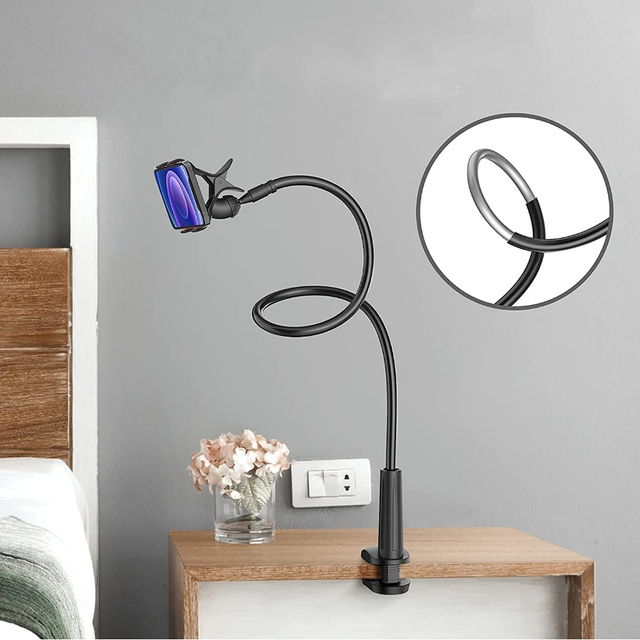 Alogy Flex Holder with Desktop Clip Flexible Tripod Universelle Telefonhalterung / Schwarz