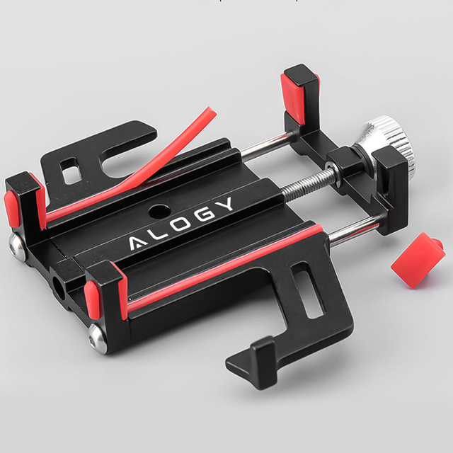 Držák telefonu na telefon Alogy 55-95 mm pro koloběžku na kolo, černý