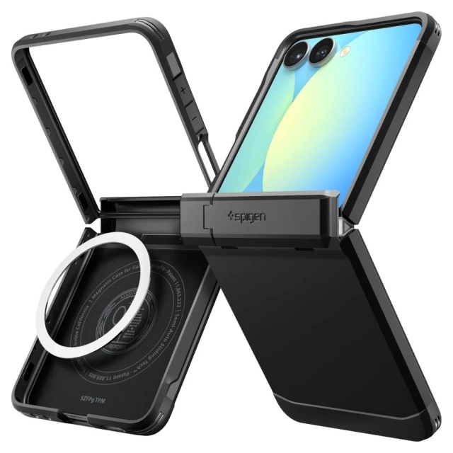 Etui Galaxy Z Flip 7 Spigen Tough Armor MagSafe Black