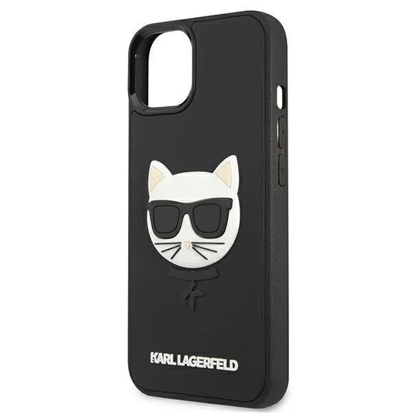 Karl Lagerfeld KLHCP13SCH3DBK 13 mini 5,4" czarny/чорний твердий чохол 3D Rubber Choupette