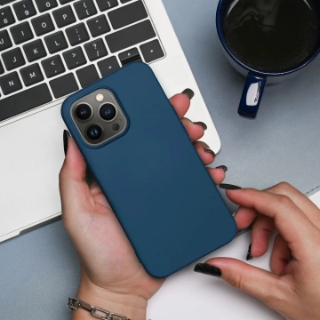 SILICONE case for Apple iPhone 15 Plus blue