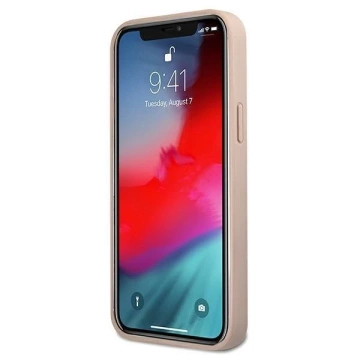 Guess GUHCP12L4GMGPI iPhone 12 Pro Max 6,7" różowy/рожевий твердий чохол 4G з великим металевим логотипом