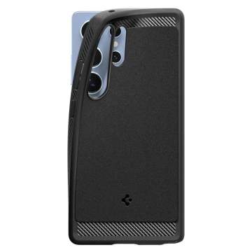 Etui für Samsung Galaxy S25 Ultra Mattschwarz Spigen Rugged Armor Mag MagSafe