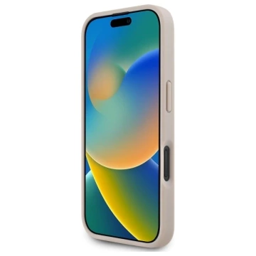 Pouzdro Karl Lagerfeld pro iPhone 16 6.1" Pink Magsafe Hardcase Hot Stamp