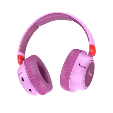 Słuchawki bezprzewodowe nauszne Bluetooth HOCO W43 Fioletowe Różowe