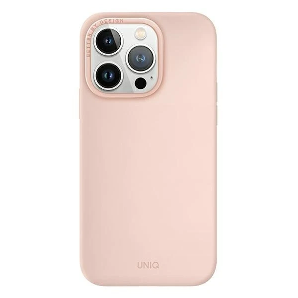 Etui na telefon UNIQ Lino Hue do Apple iPhone 14 Pro 6,1" Magclick Charging rózowy/blush pink