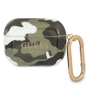 Guess GUAPUCAMA AirPods Pro kryt zelený / khaki Camo Collection