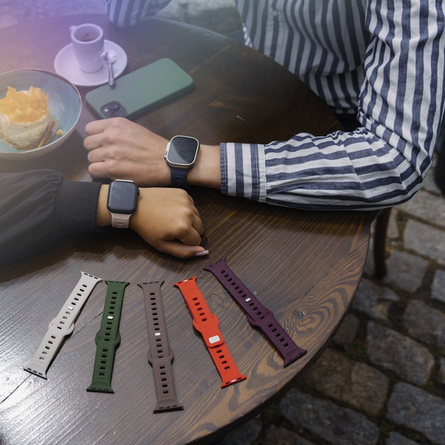 Pasek na chytré hodinky 3mk silikonový řemínek na hodinky Apple Watch 42/44/45/49 mm Ocean Blue