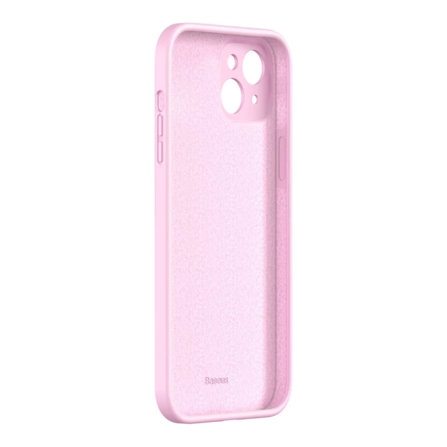 Силіконовий чохол Baseus Liquid Gel Case для iPhone 13 рожевий (ARYT000904)