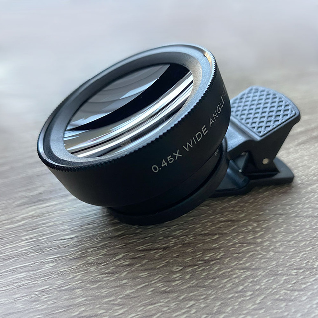 Lens smartphone lens 2in1 kit Alogy Lens clip 0.45X Macro 12.5X wide