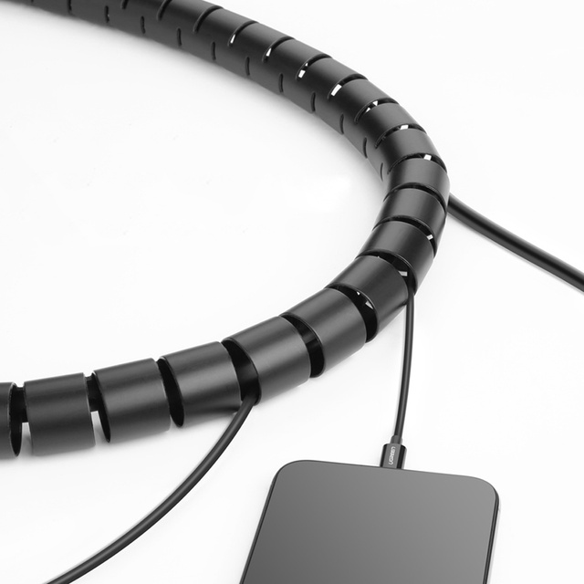 Tube cable organizer UGREEN LP121, 1.5 m (black)