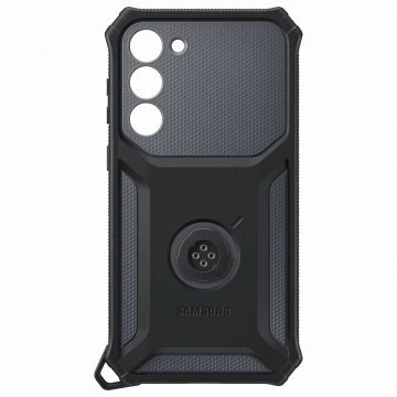 Pouzdro Samsung Rugged Gadget pro Samsung Galaxy S23 Plus stojánek na pancéřový kryt kroužku šedý
