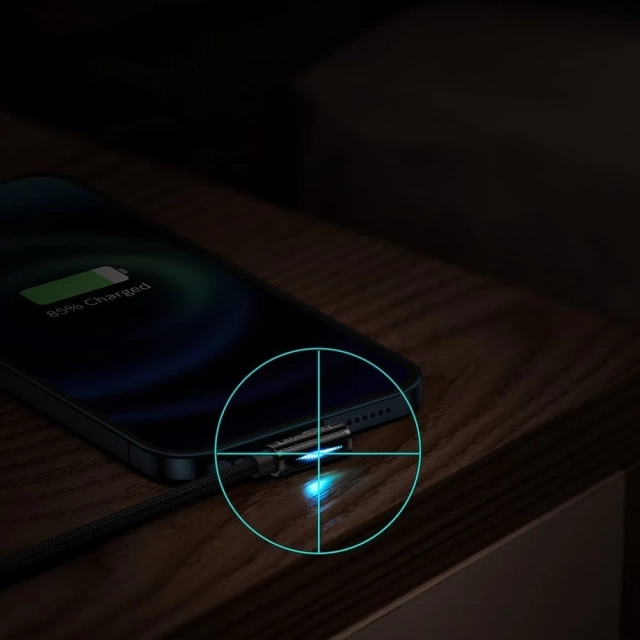 Baseus Legendárny uhlový nylonový kábel USB - Lightning pre hráčov 2,4A 1m čierny (CALCS-01)