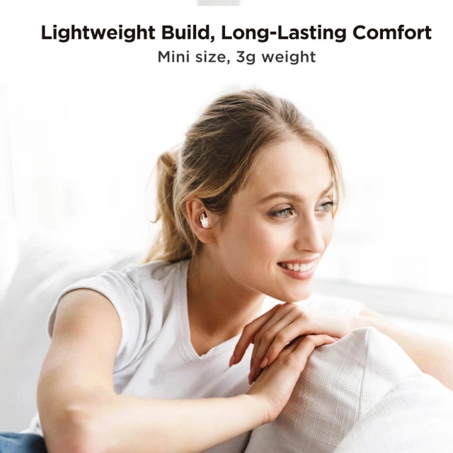 TWS Joyroom JR-TS1 Cozydots Serie Bluetooth 5.3 ANC Kopfhörer – Weiß