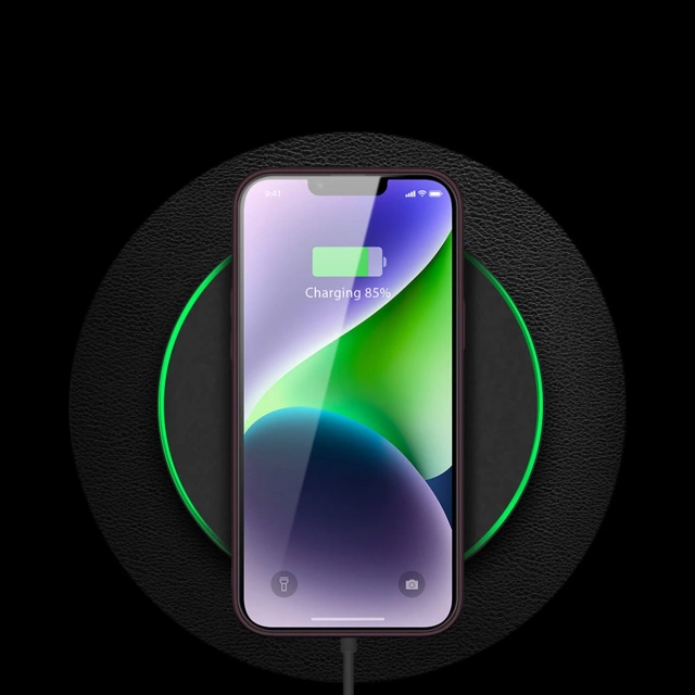 Dux Ducis Yolo etui iPhone 14 Plus elegancki pokrowiec ze skóry ekologicznej fioletowy