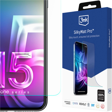 Matte Schutzfolie für den Bildschirm des Apple iPhone 15 Pro 6,1" 3mk SilkyMatt Pro