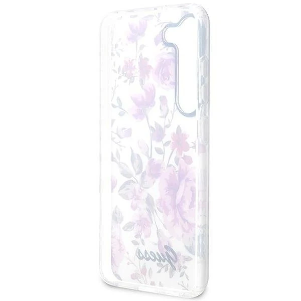 Etui Guess GUHCS23SHCFWST для Samsung Galaxy S23 S911 білий/білий твердий чохол Flower Collection