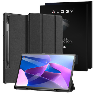 Alogy Book Cover Case pro Lenovo Tab P12 Pro 12,6" TB-Q706F, TB-Q706L černé sklo