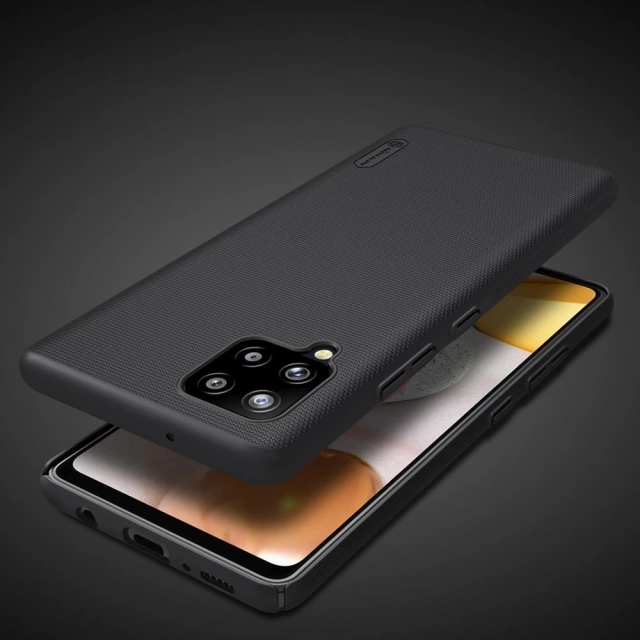 Nillkin Super Frosted Shield vystužený stojan na kryt puzdra pre Samsung Galaxy A42 5G čierny